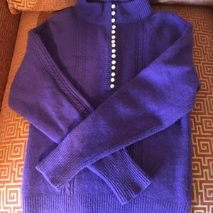 Crystal Kobe Wool Nylon Mock Turtleneck sweater